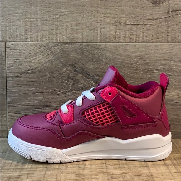 Jordan 4 Retro (TD) True Berry / Rush Pink - White - Picture 3 of 5